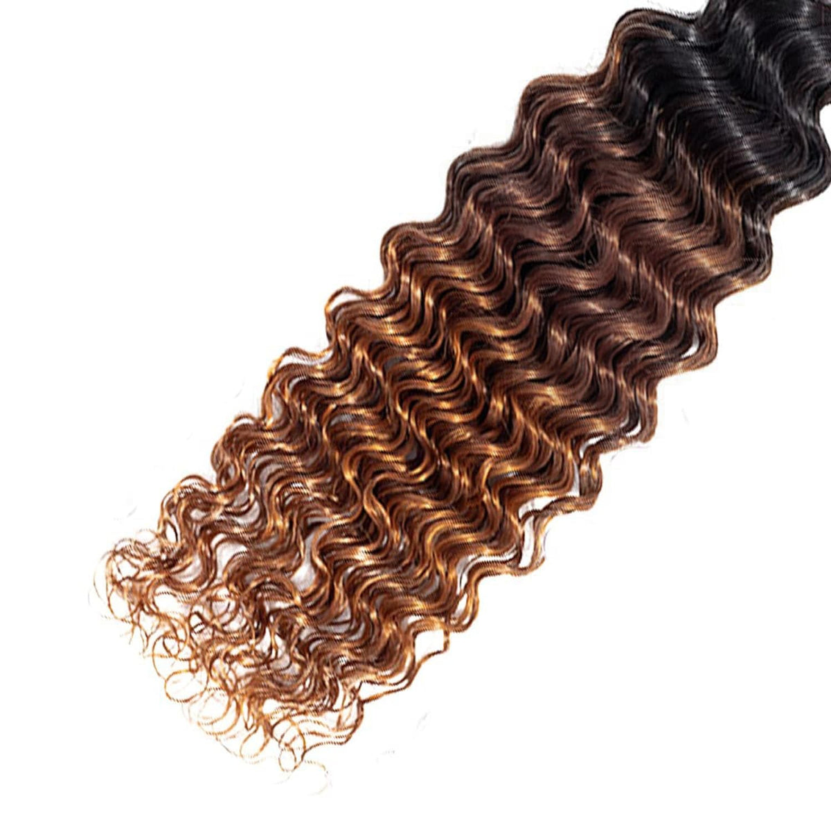 Deep Wave Human Hair Extensions 20-24 Inches Ombre Brazilian Virgin Hair