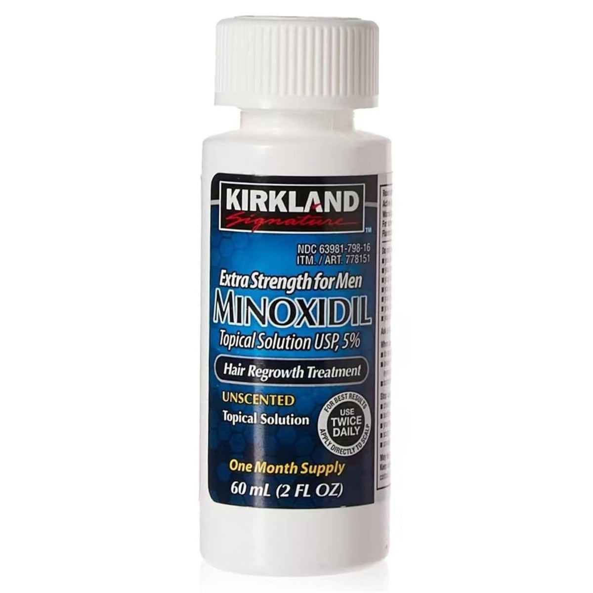 Men's 5% Minoxidil Hair Regrowth Treatment - 2oz with Easy Drop Application