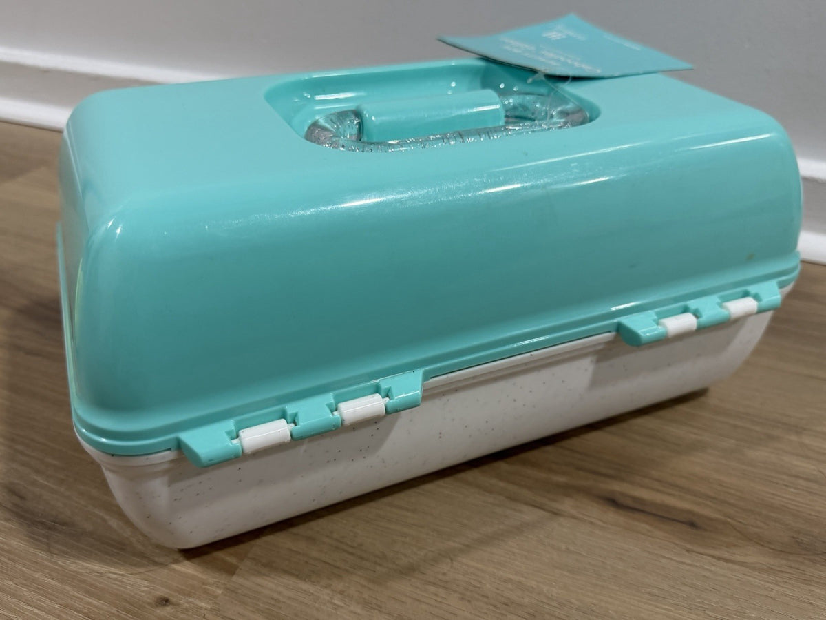 Seafoam Caboodles Makeup Case with Sparkles – NWT