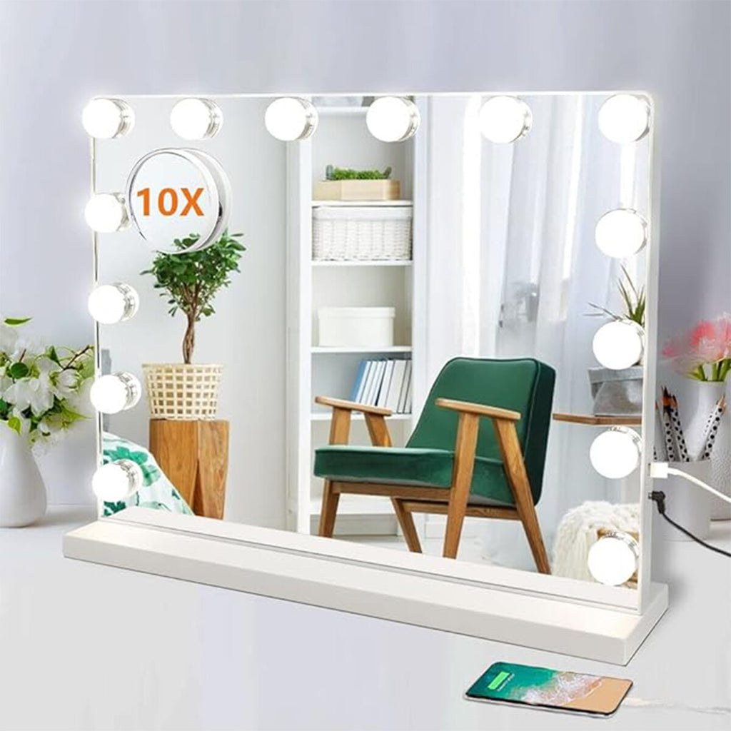 Dimmable LED Vanity Mirror Lights Kit with 10 Bulbs and Adjustable Brightness