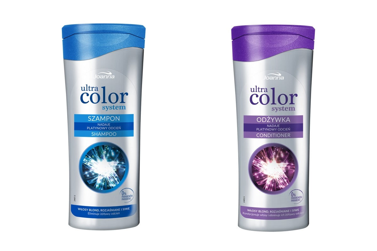 Purple Toning Shampoo & Conditioner Set for Blonde Silver Gray Hair – Anti-Yellow