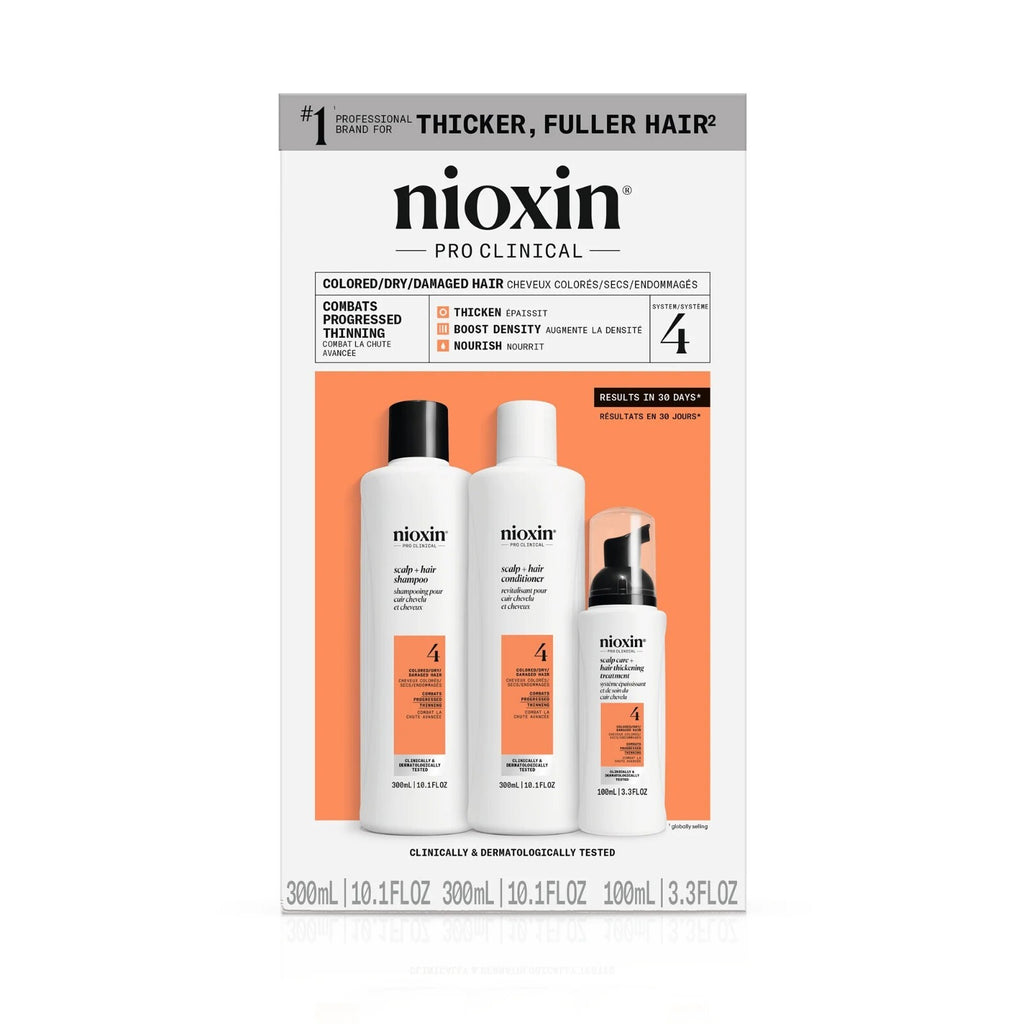 Nioxin System 4 Hair Loss Treatment & Shampoo Set - Scalp & Hair Care