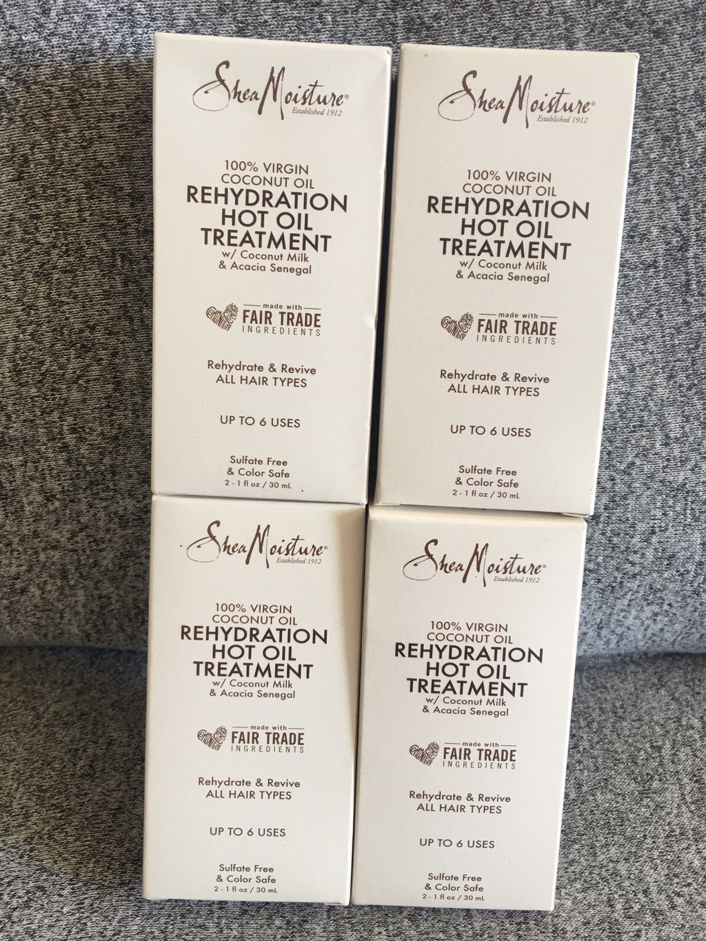 Shea Moisture Virgin Coconut Oil Rehydration Hot Oil Treatment 1 oz