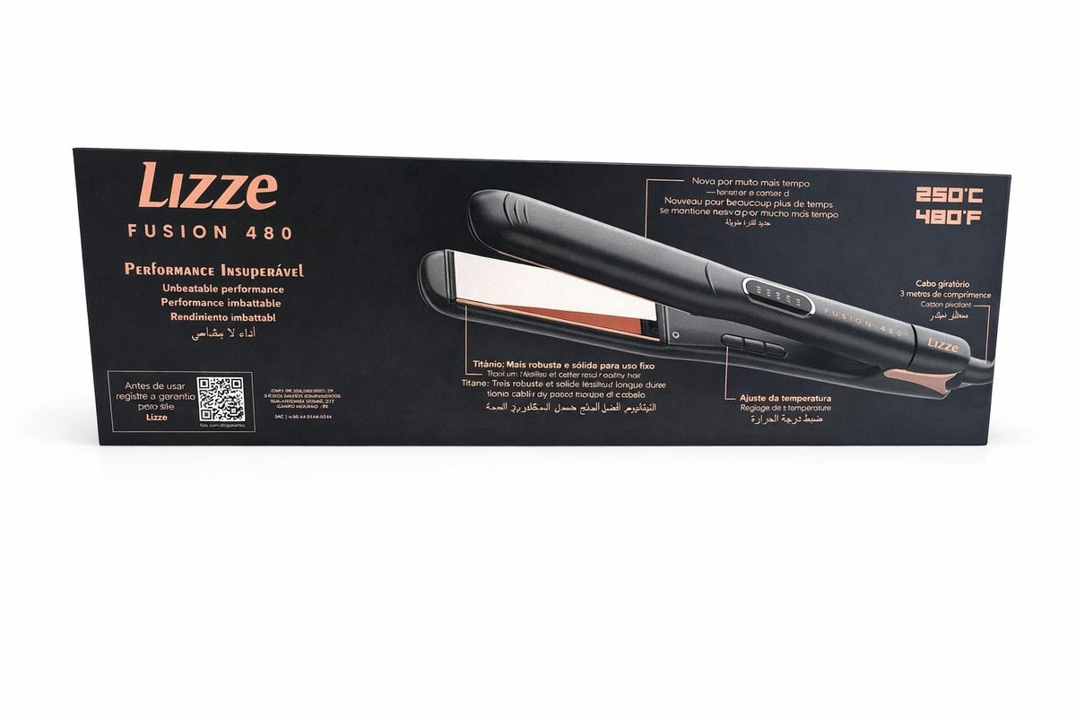 Titanium Hair Straightener 480°F Flat Iron with Adjustable Temperature