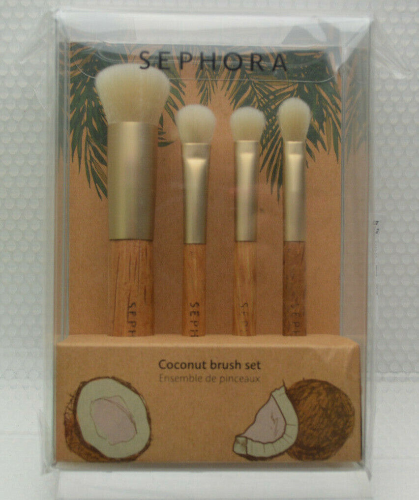 Coconut Brush Set - 4-Piece Sephora Cleanse & Treat Collection