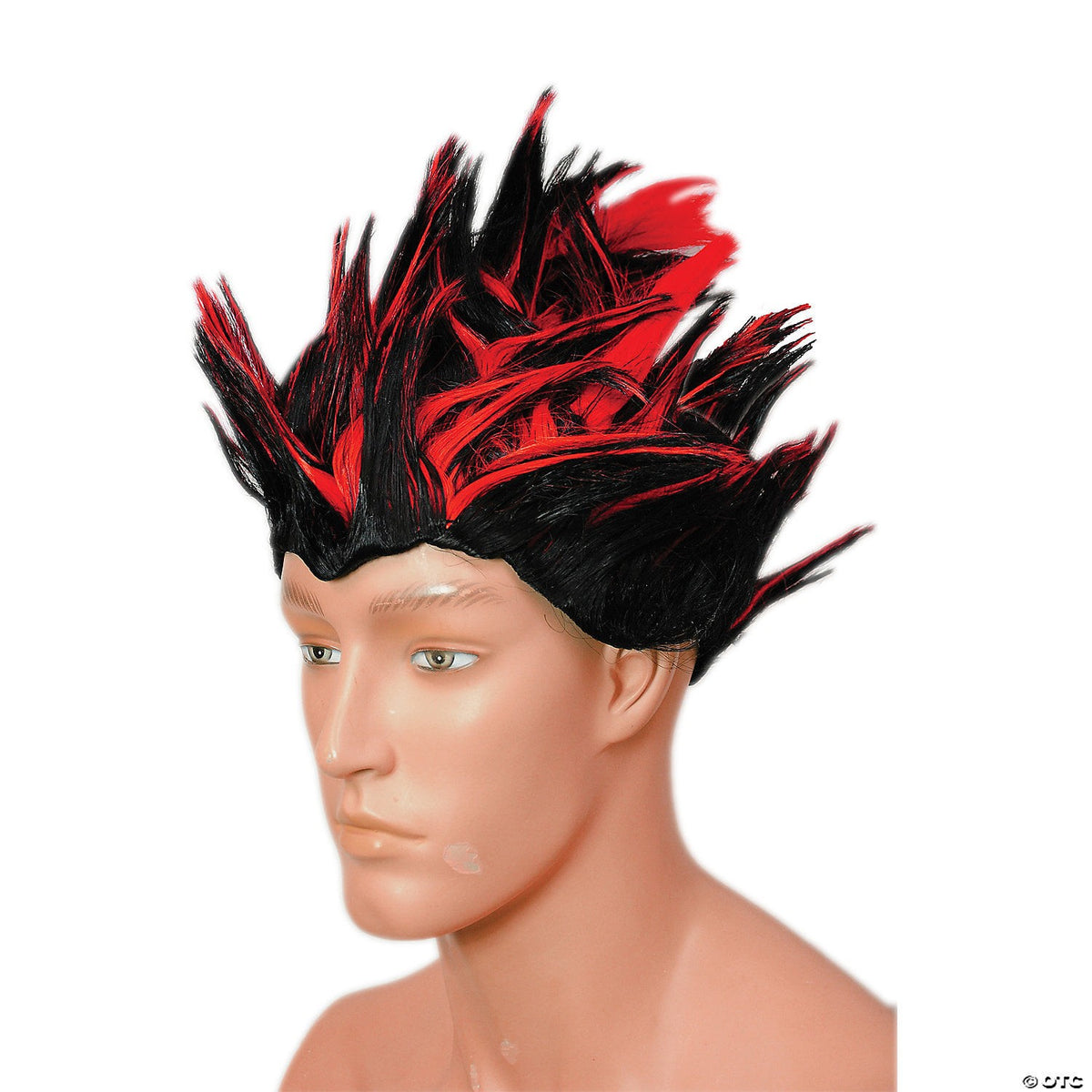 Fire Wig Spike Red and Black Anime Cosplay Costume Accessory