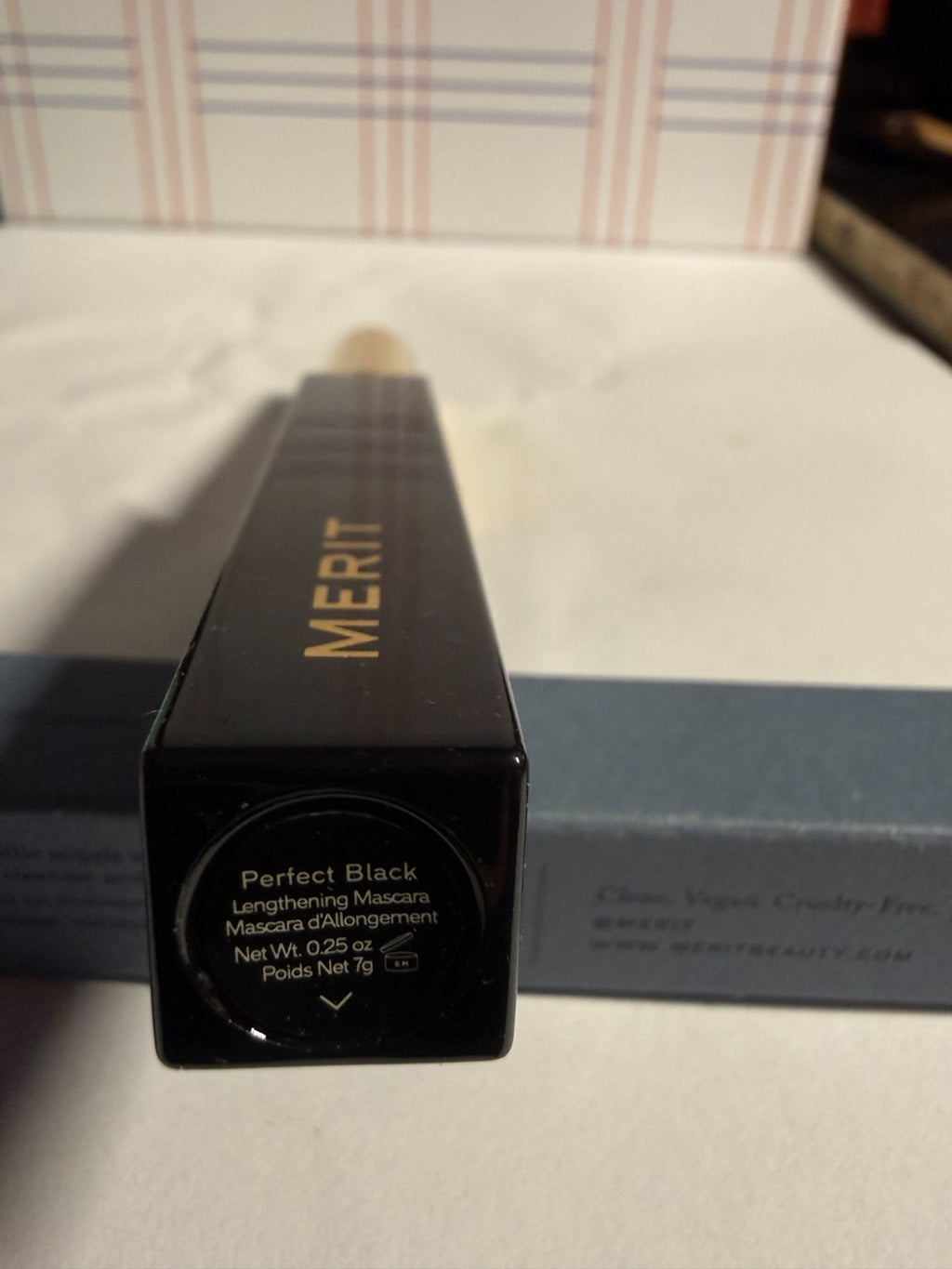 Merit Clean Lash Lengthening Mascara - Perfect Black 0.25 oz