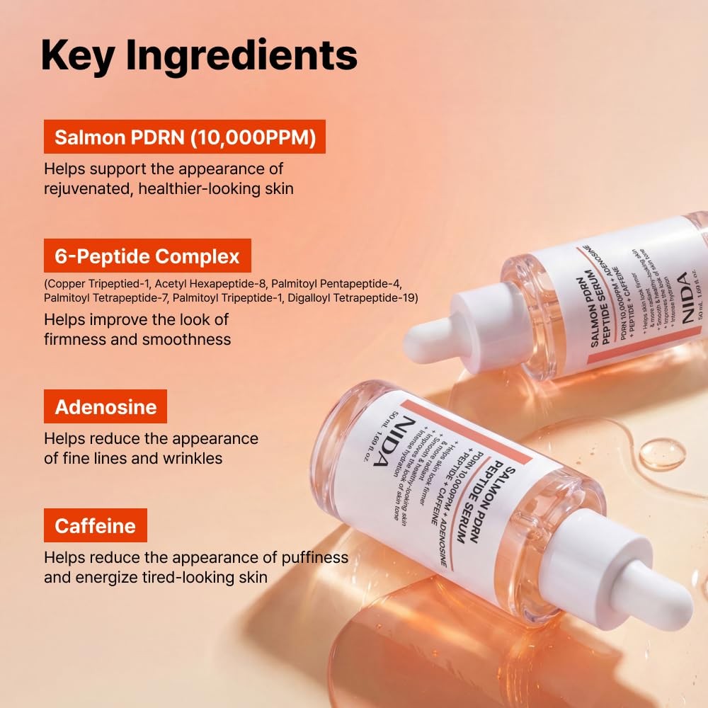 Salmon PDRN Peptide Serum for Firm & Hydrated Skin - 50ml