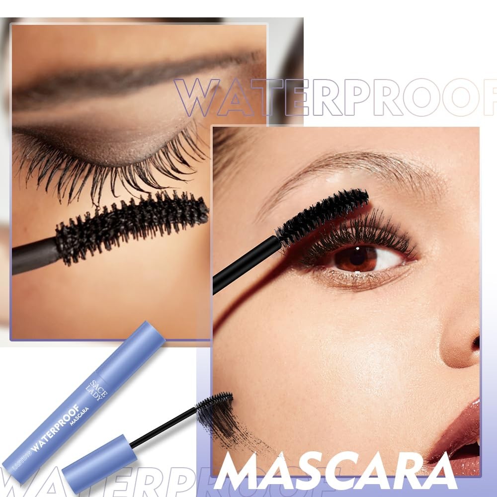 Waterproof Black Mascara - Volumizing & Long-Lasting Eyelash Makeup