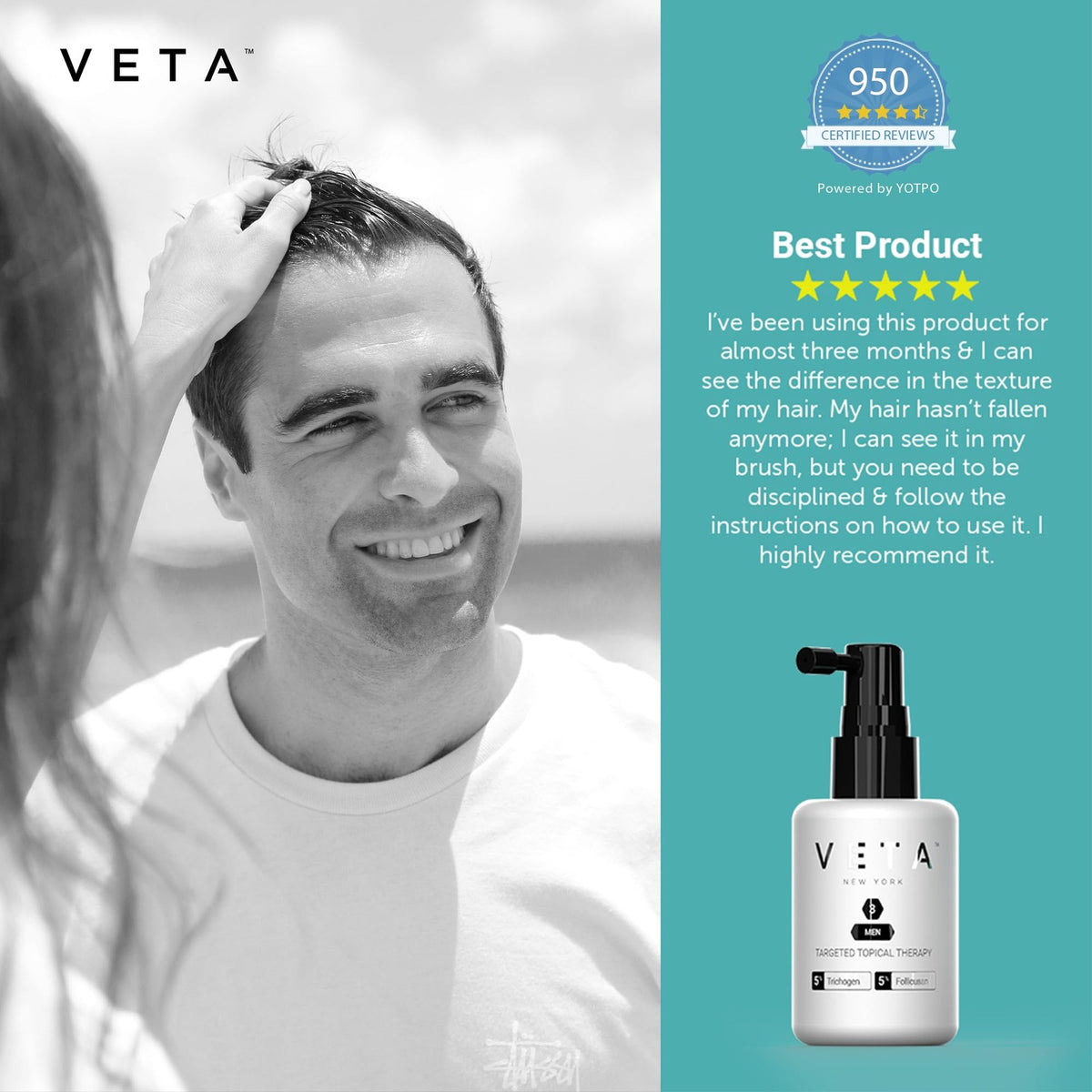 Men's Hair Growth Topical Treatment - Revitalize Scalp & Stimulate Hair