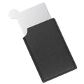 Portable Pocket Mirror with Stainless Steel Frame and Leather Cover