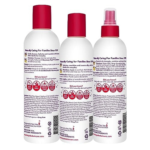 Kids Lice Prevention Shampoo Conditioner & Spray Set - Natural Repellent Trio