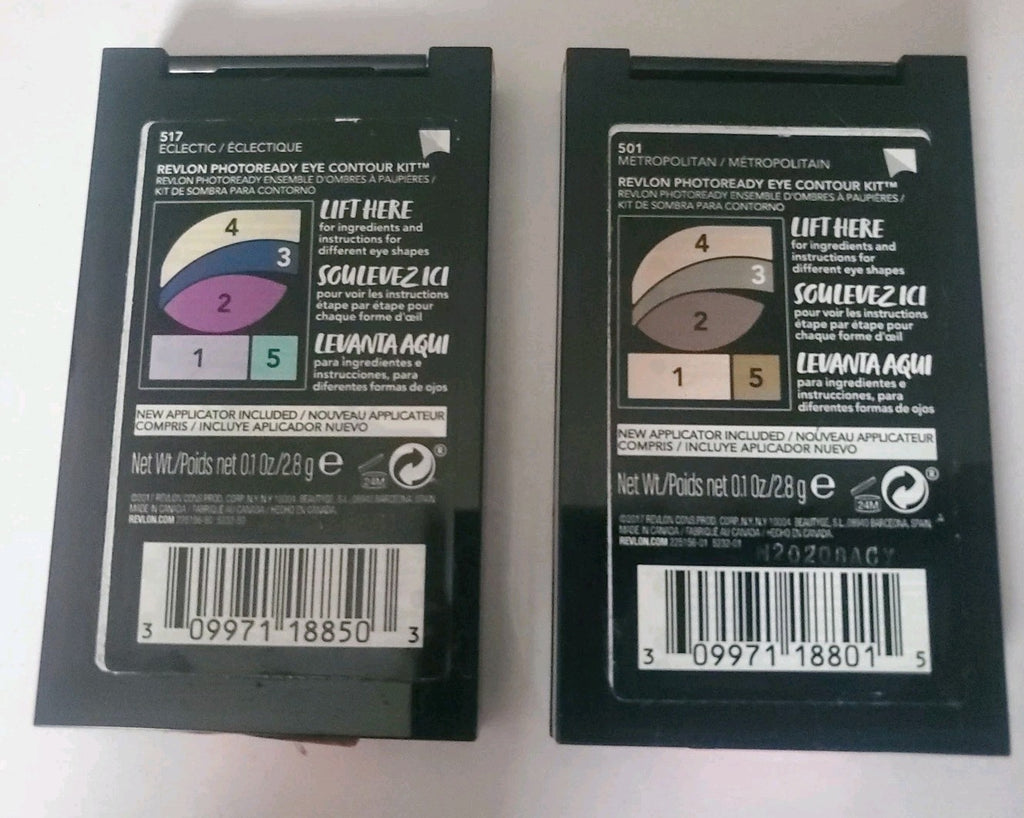 Revlon PhotoReady Eye Contour Kit 501 & 517 – Lot of 2