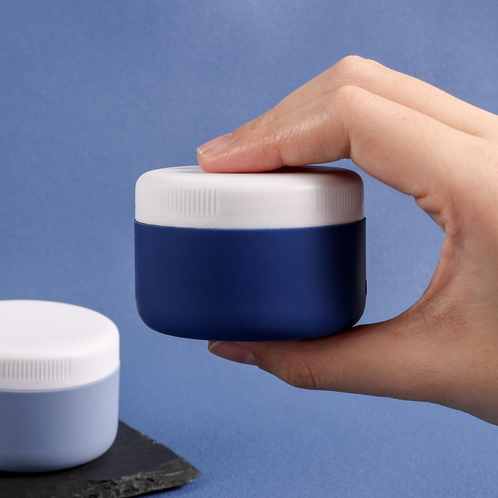 Travel 4 Pack 2oz Silicone Cream Jars - Leakproof TSA Containers