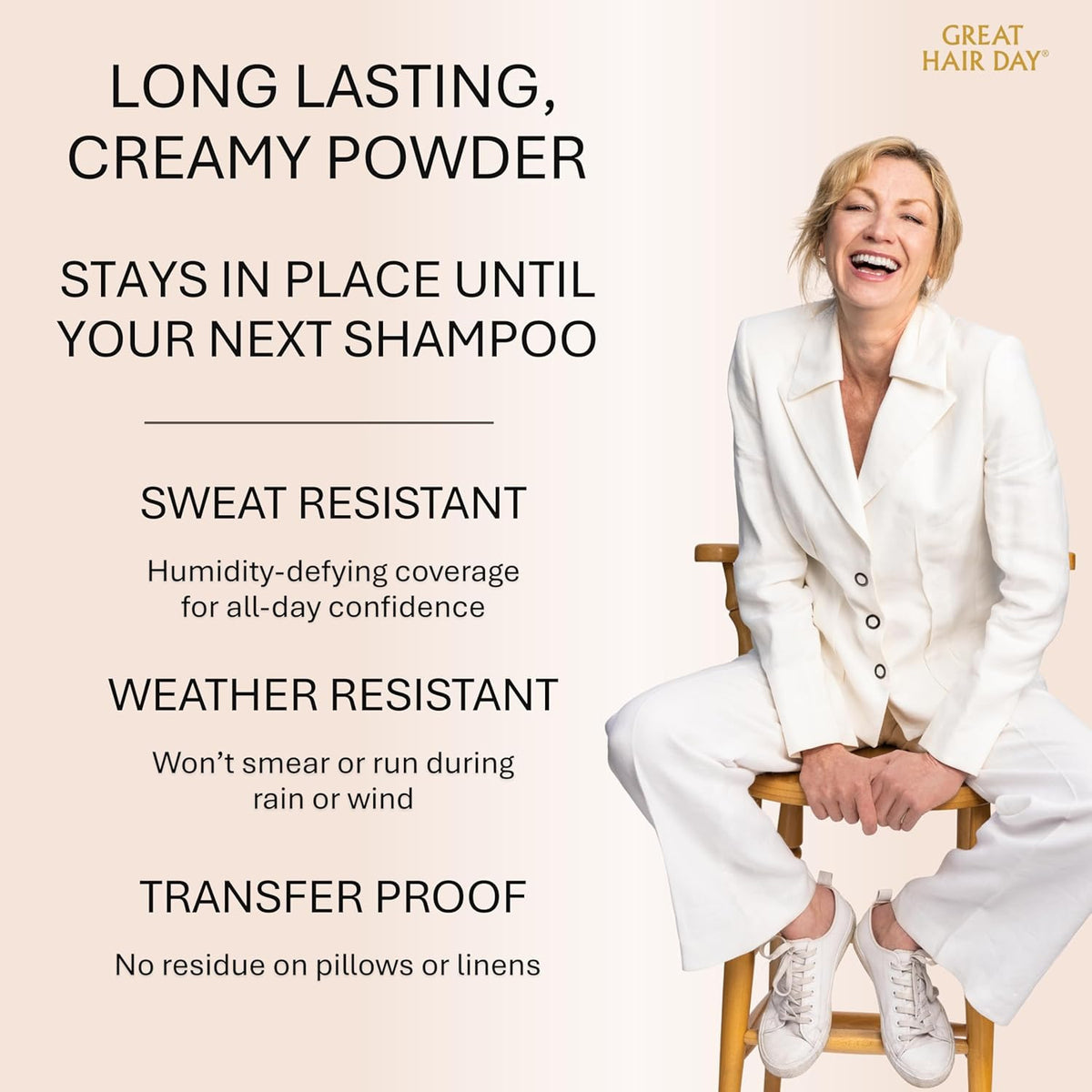 Blonde Root Touch Up Powder for Thinning Hair - Concealer & Volumizer