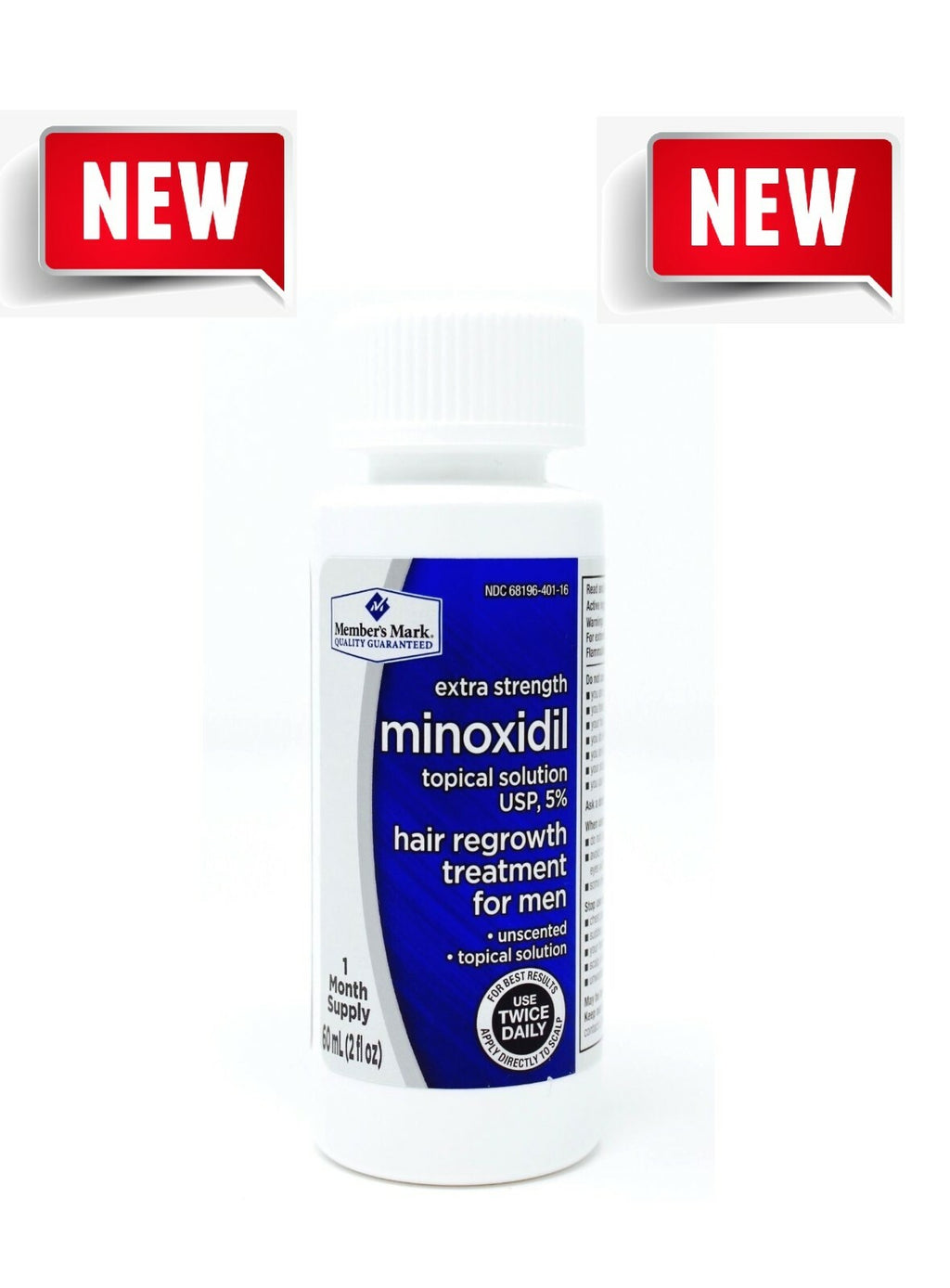 Men's Minoxidil Hair Regrowth Solution 5% - 1, 2, or 3 Months Supply