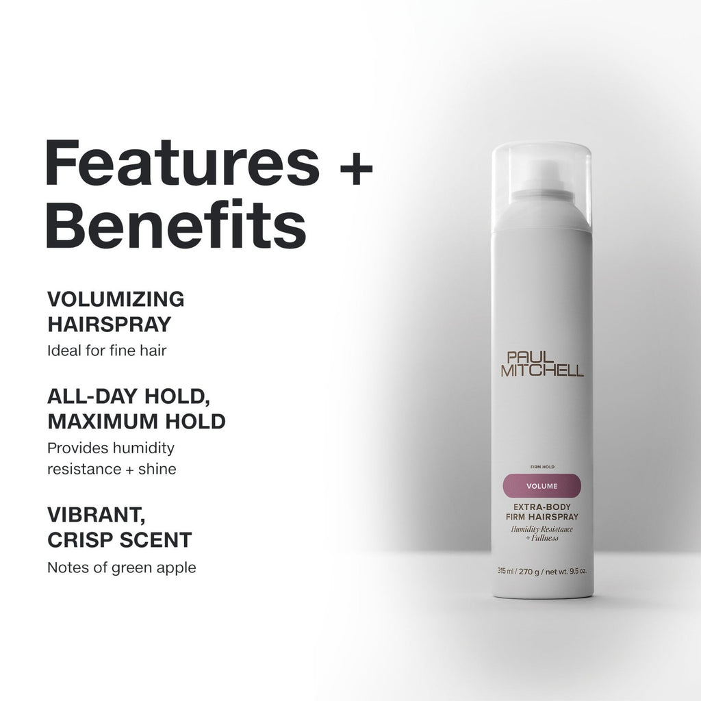 Hair Spray for Volume & Hold - Extra Body Firm Finish 9.5oz
