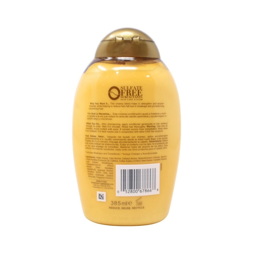OGX Anti-Hair Fall Coconut Caffeine Conditioner 4-Pack 13 Oz