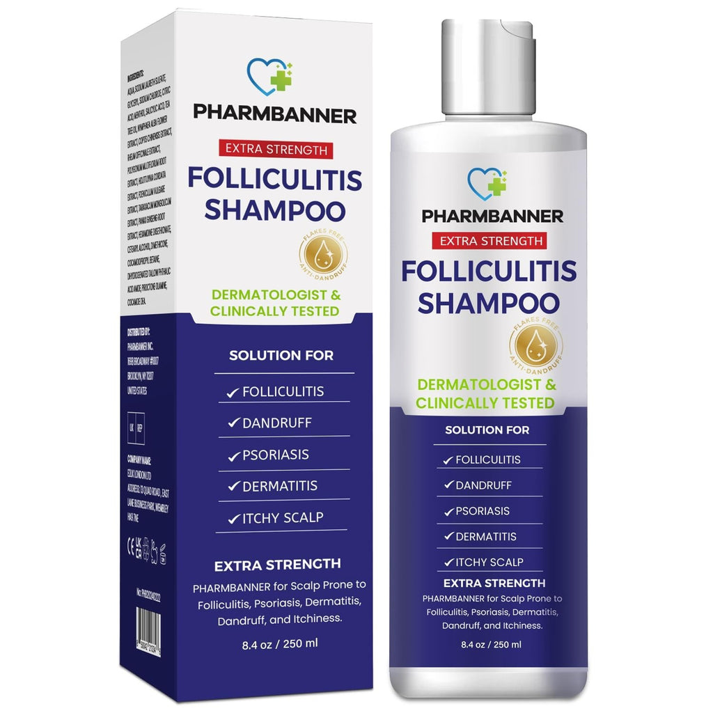 Anti-Fungal Shampoo for Folliculitis & Psoriasis - Soothes Dry Scalp Relief