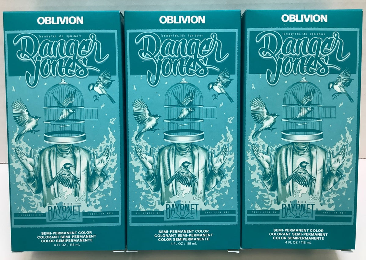 Semi Permanent Hair Color Oblivion Teal 4oz - Lot of 3