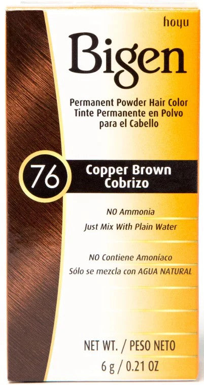 Hair Color Powder - Chocolate Brown, Gray Coverage, Ammonia-Free, 12 Pack