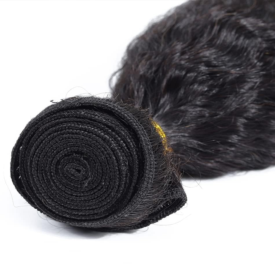Brazilian Virgin Human Hair Bundles 26 28 30 Inch Yaki Wave Textures
