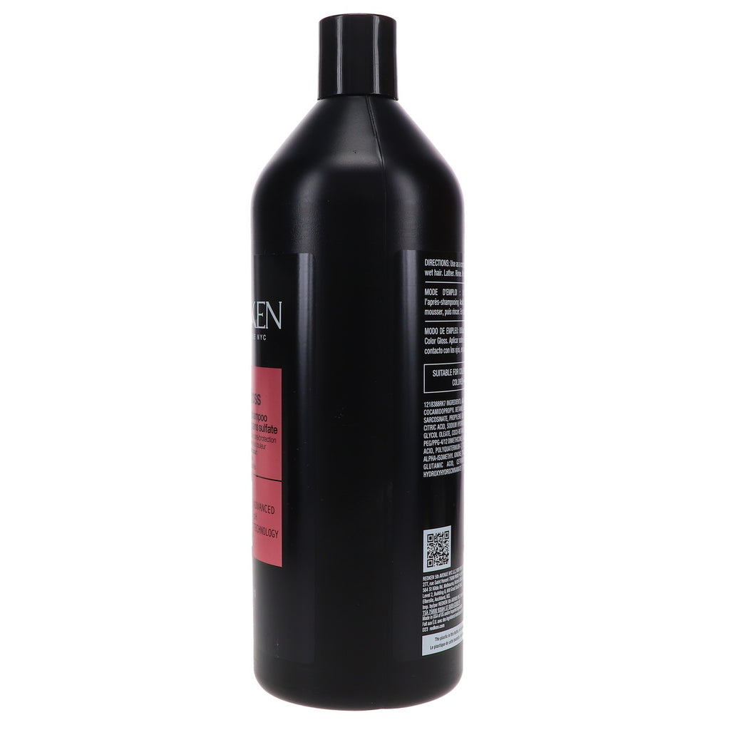 Redken Acidic Color Gloss Sulfate-Free Shampoo 33.8 oz for Color-Treated Hair