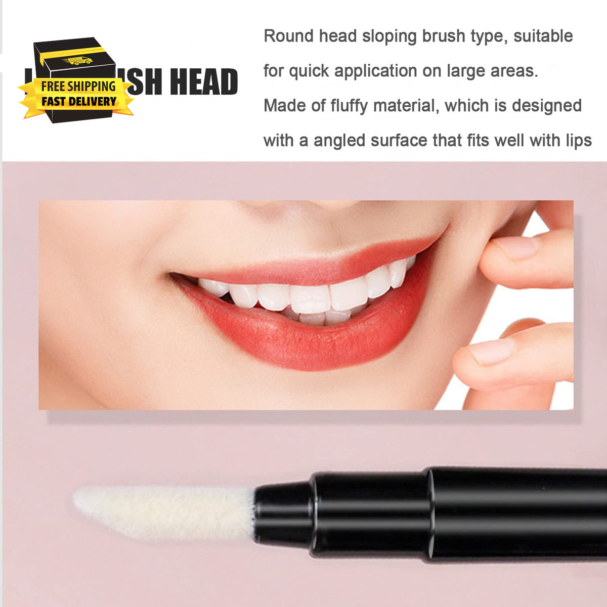Mini Eyebrow, Eyelash & Lip Makeup Brush Set with Cap - Reusable Portable Tools