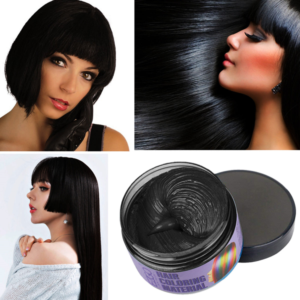 Unisex DIY Temporary Hair Color Wax and Mud - Long Lasting Styling