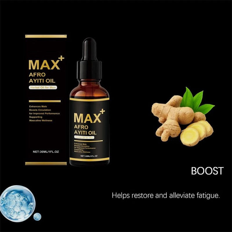 Herbal Massage Oil for Men - Circulation & Relaxation, 30ml