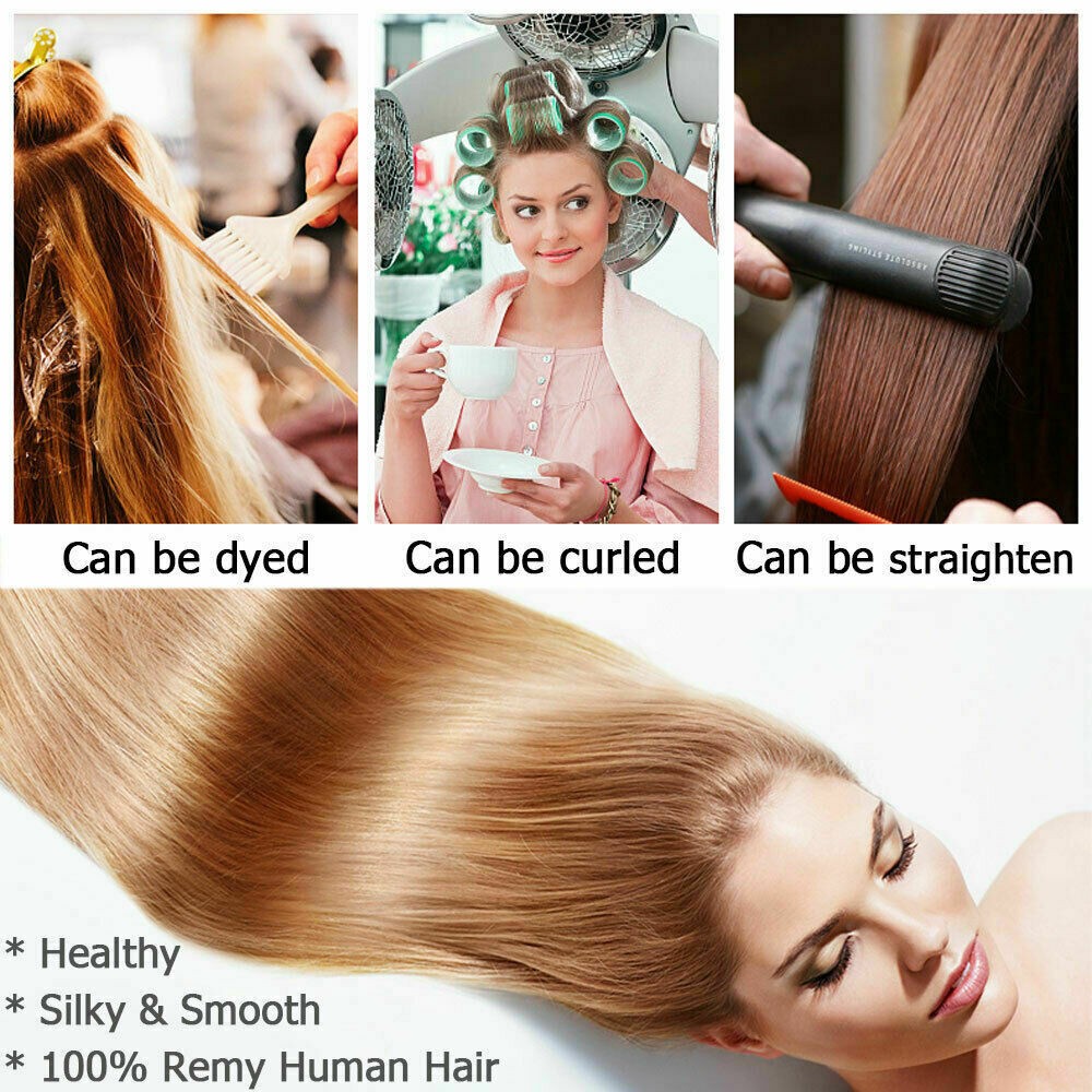 Invisible Skin Weft Tape-in Hair Extensions - Premium Remy Human Hair, Reusable & Seamless