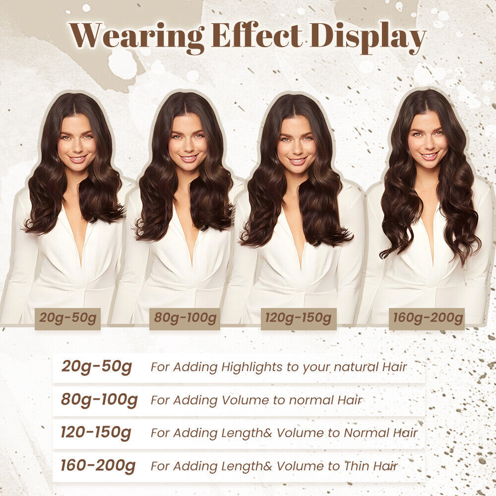60PCS Human Hair Extensions Thick Tape-In Remy Straight Hair Weft - Multiple Colors & Lengths
