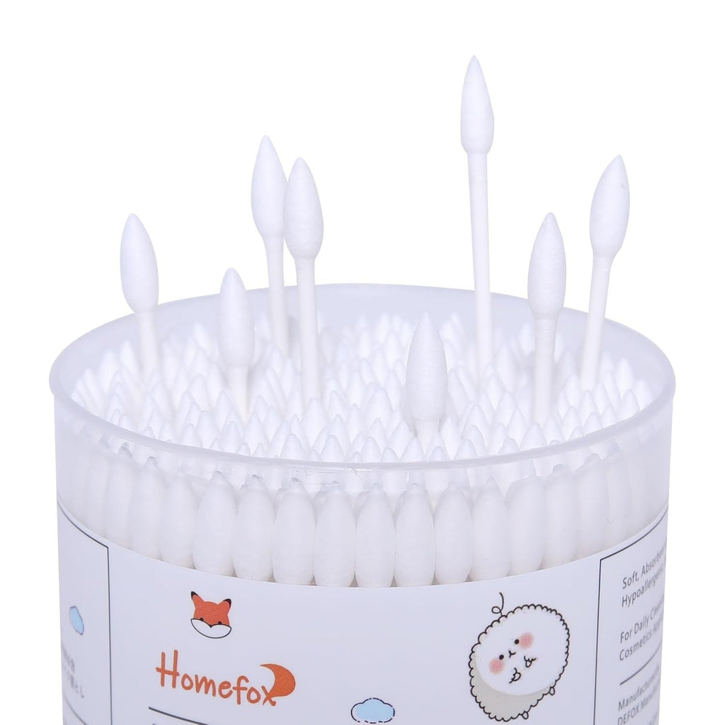 Organic Cotton Swabs Spiral Tip 400 Count Personal Care & Makeup Tools