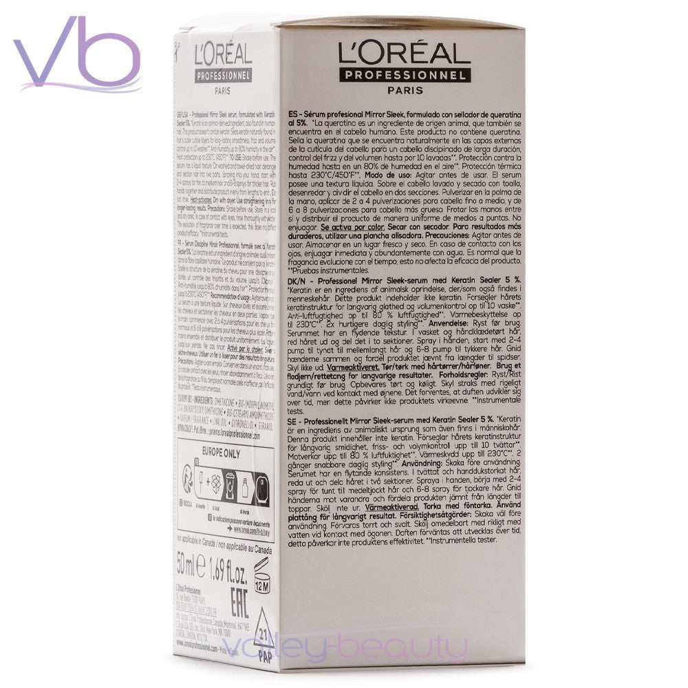 Keratin Smoothing Hair Serum for Frizz & Volume Control 50ml