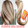 Thick Human Hair Clip-In Extensions Full Head Double Weft Remy Hair