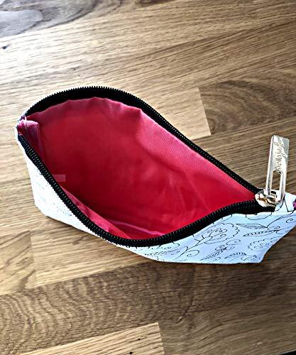 Small Makeup Bag for Travel and Purse - Waterproof Vegan Leather Cosmetic Organizer