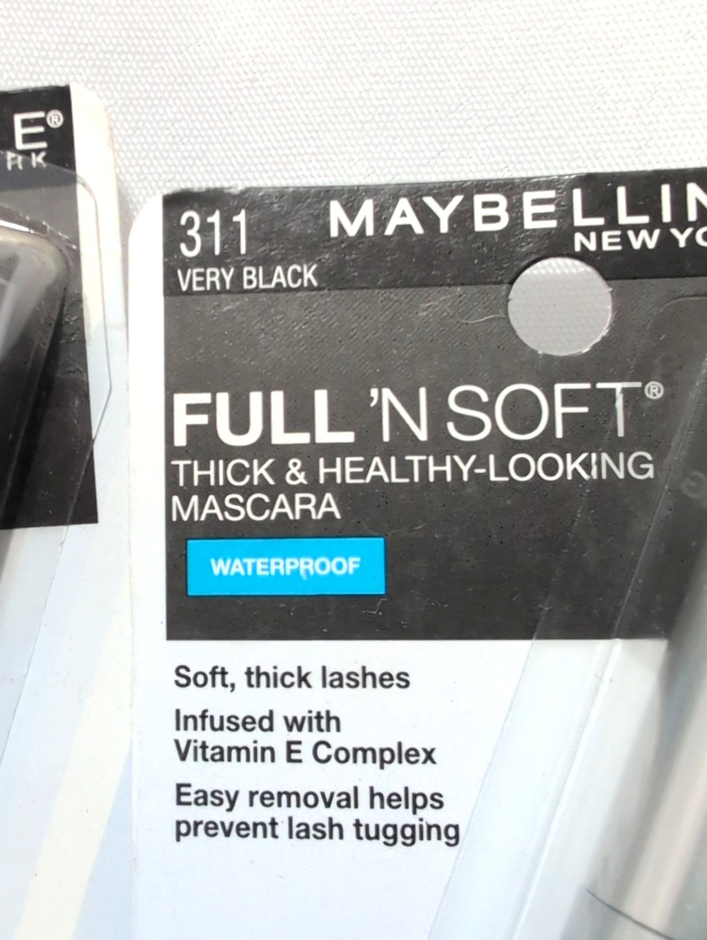 Maybelline Full 'N Soft Waterproof Mascara 311 Very Black, 2 Pack 0.28 oz