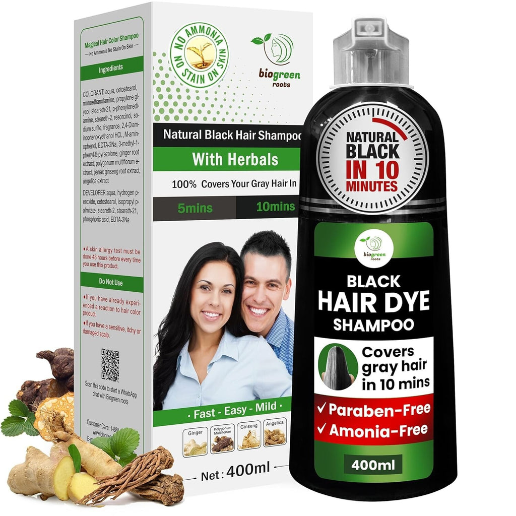 Herbal Ammonia & Paraben-Free Hair Color Shampoo - Salon-Quality Results