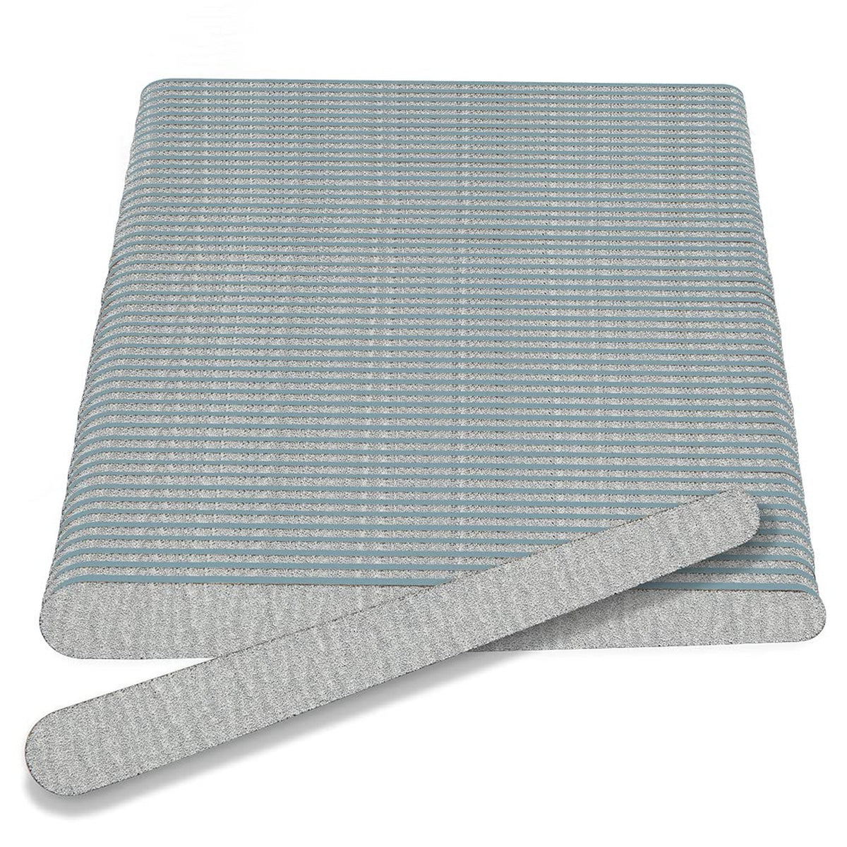 Disposable Nail Files 100/180 Grit Wood Core Silver 100 Count