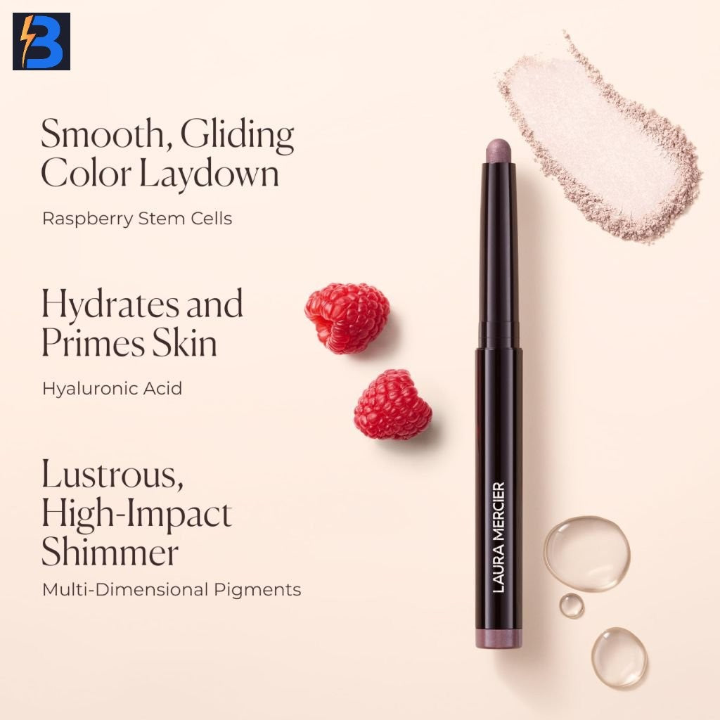 Laura Mercier Caviar Stick Cream Eyeshadow Shimmer Soiree - Long-Wear, Hydrating, Waterproof