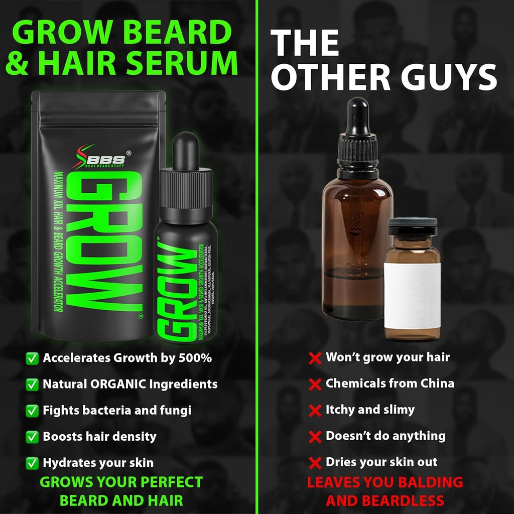 Beard Growth Serum for Men - Thicker, Fuller, Faster Beard Oil