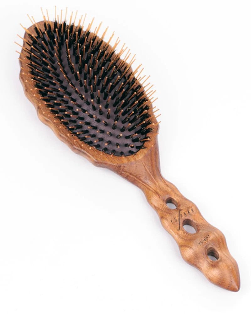 YS Park Luster Wood Hair Brush YS651 - Professional Styling Comb