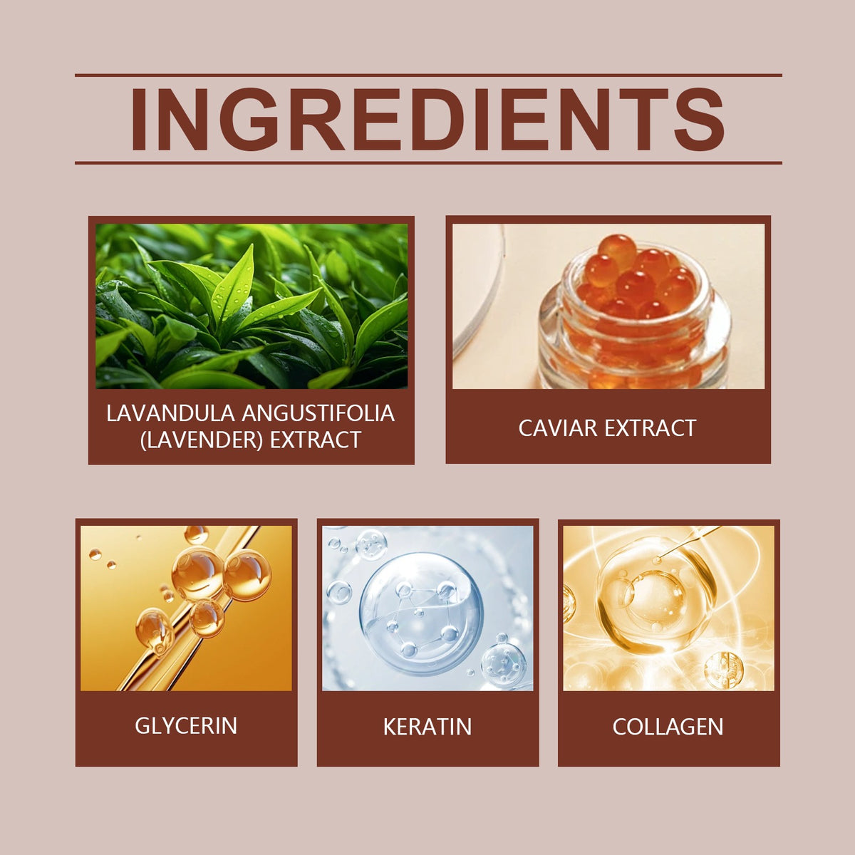 Caviar & Collagen Hair Mask - Moisturizing Repair Smoothing Shine Natural