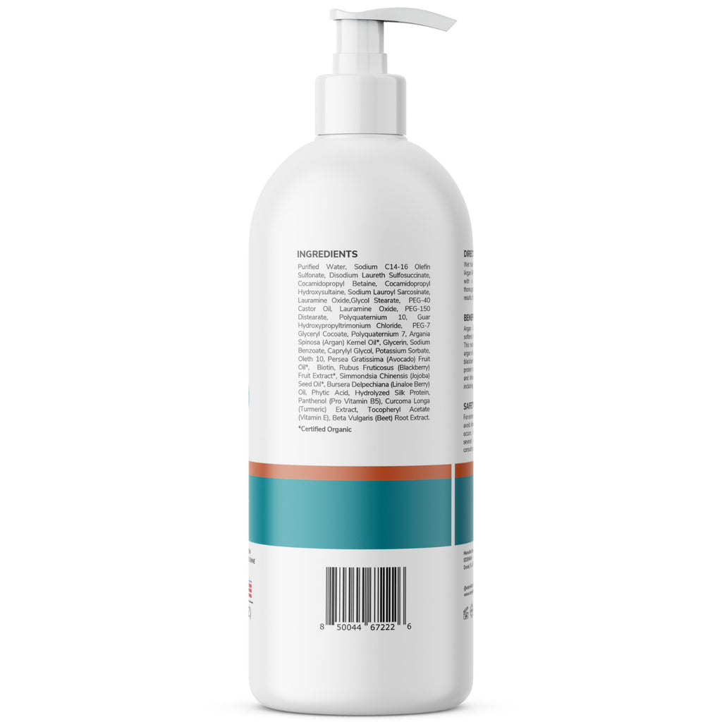 Argan Oil Biotin Shampoo for Damaged Hair 2-Pack - Hydrating & Nourishing