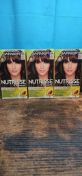 Garnier NutriSse Nourishing Hair Color Cream Dark Quartz #3.23 - Pack of 3