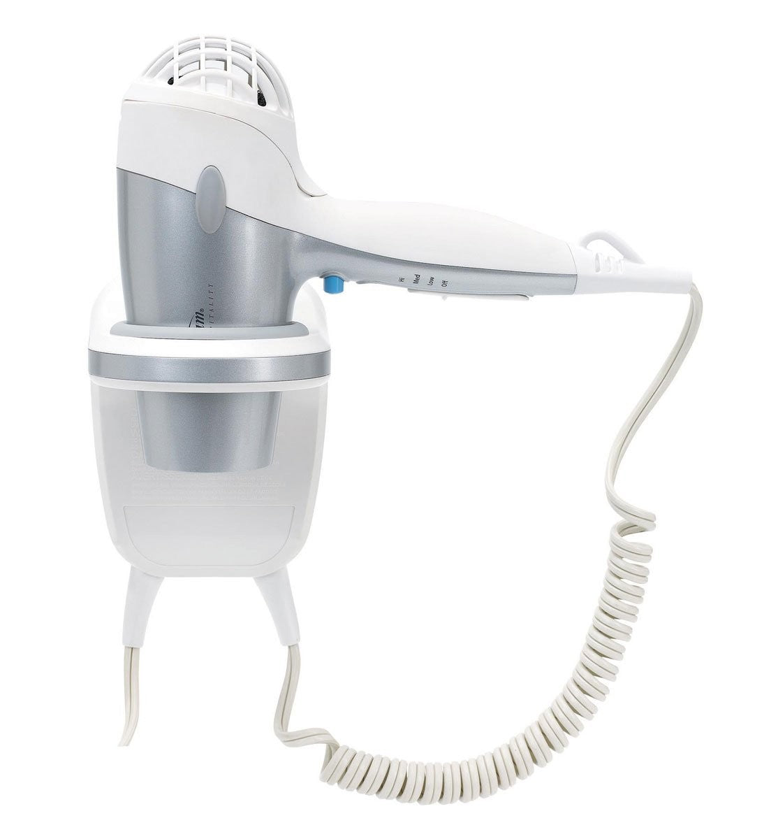 1500W Wall Mount Hair Dryer with Cool Shot & Ionic Technology