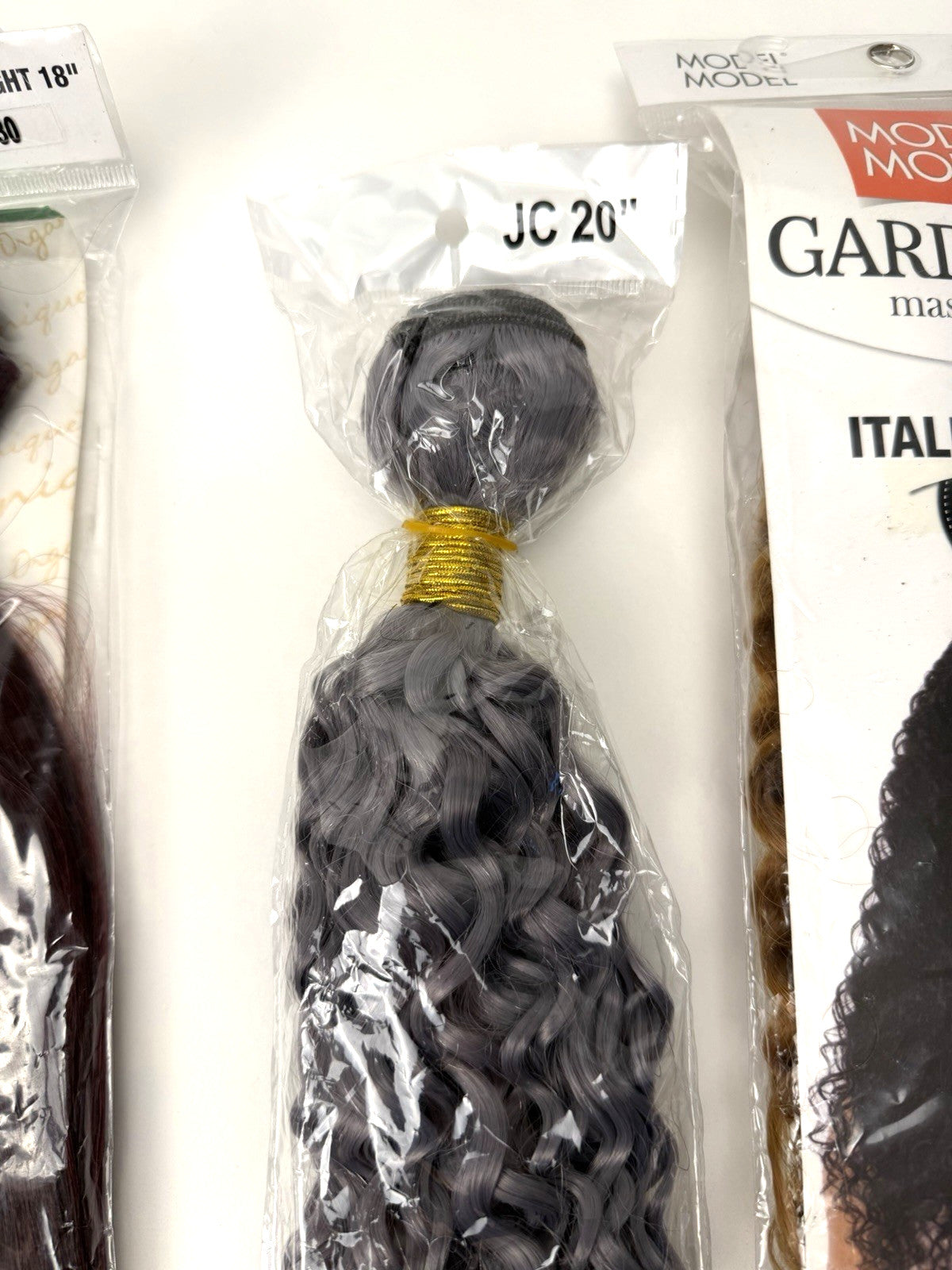 Multicolor Curly and Straight Synthetic Hair Bundles - 5 Pack