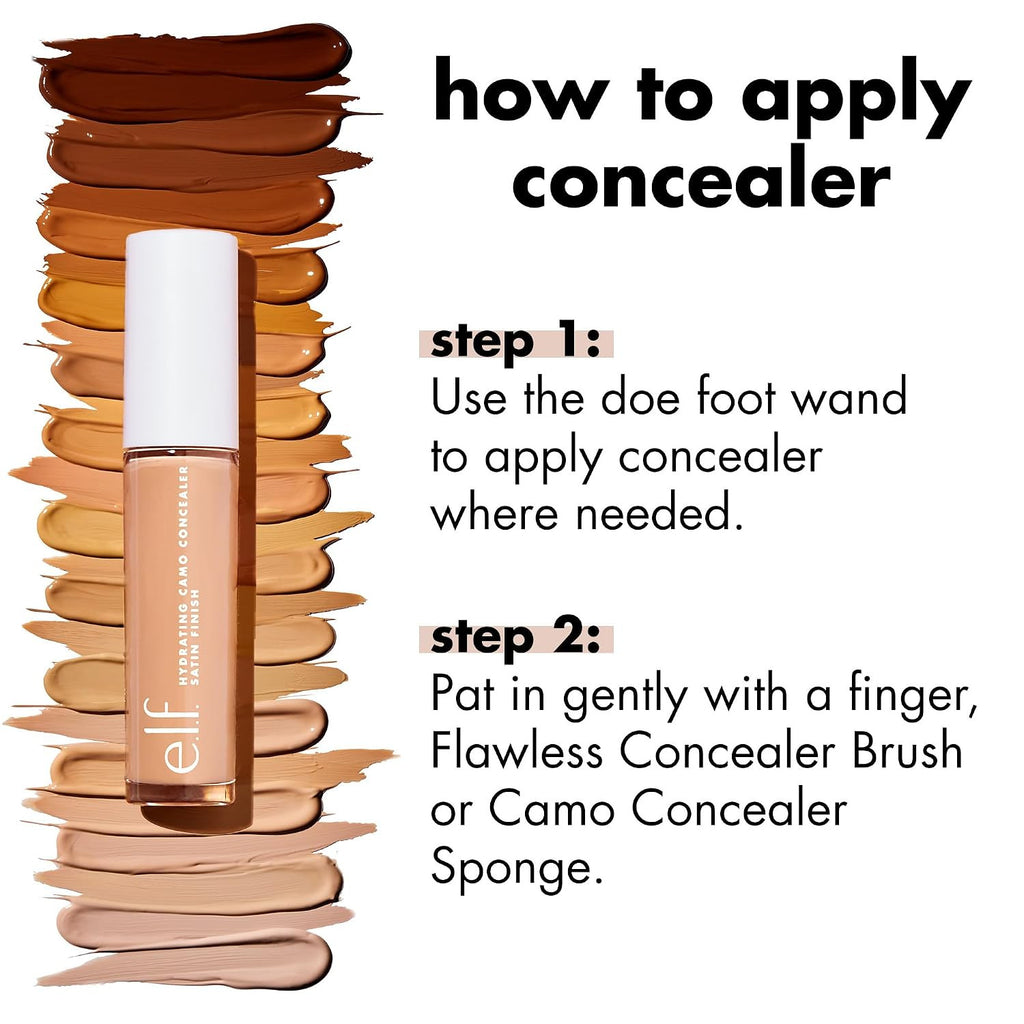 Hydrating Full Coverage Concealer Light Beige - Long-Lasting, Crease-Resistant
