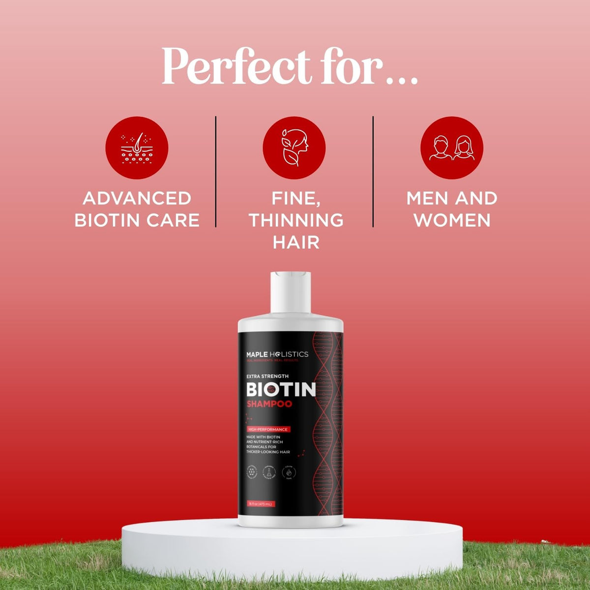 Biotin Shampoo for Thinning Hair - Extra Strength 16 Fl Oz