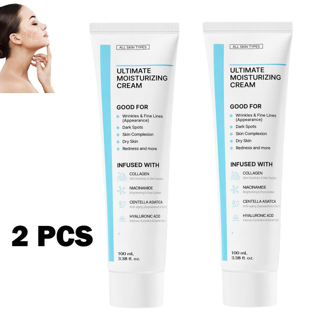 2PCS Youthful Moisturizing Face Cream - Collagen & Hyaluronic Acid